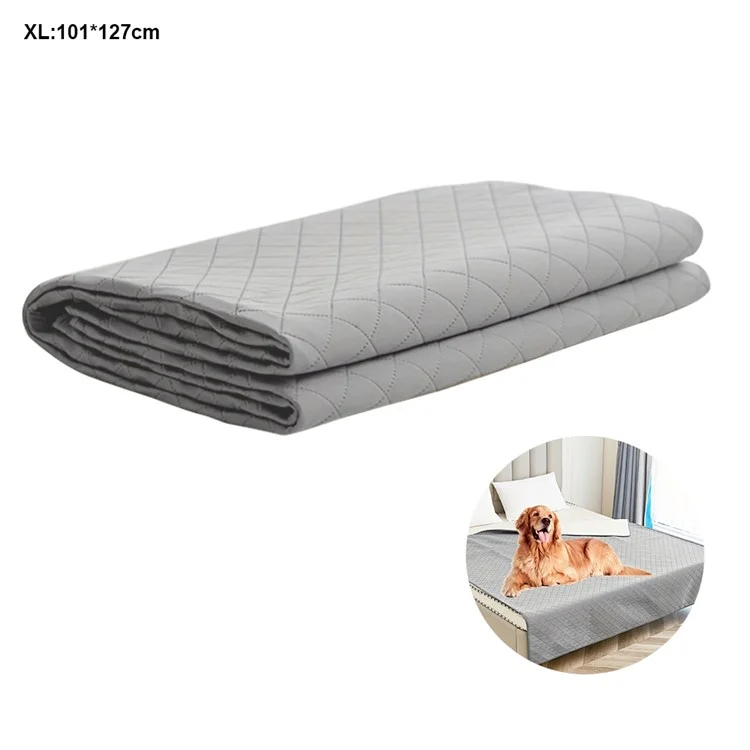 QS-104 Tappetino per divano per animali domestici lavabile 101 x 127 cm, tappetino impermeabile per urina per cani/gatti, misura XL