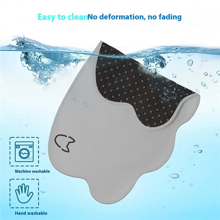 Tappetino per animali domestici 50 x 70 cm con Motivo Testa di Cane, Pad Rinfrescante Estivo in Seta Ghiacciata, Resistente ai Graffi, Seduta per Gatti - Grigio Chiaro