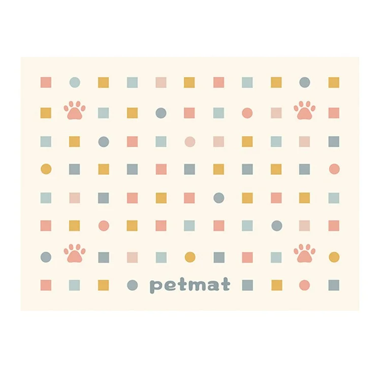 Tappetino rinfrescante per animali domestici 50x70cm, materassino in seta di ghiaccio per cani, sollievo dal calore estivo - Beige