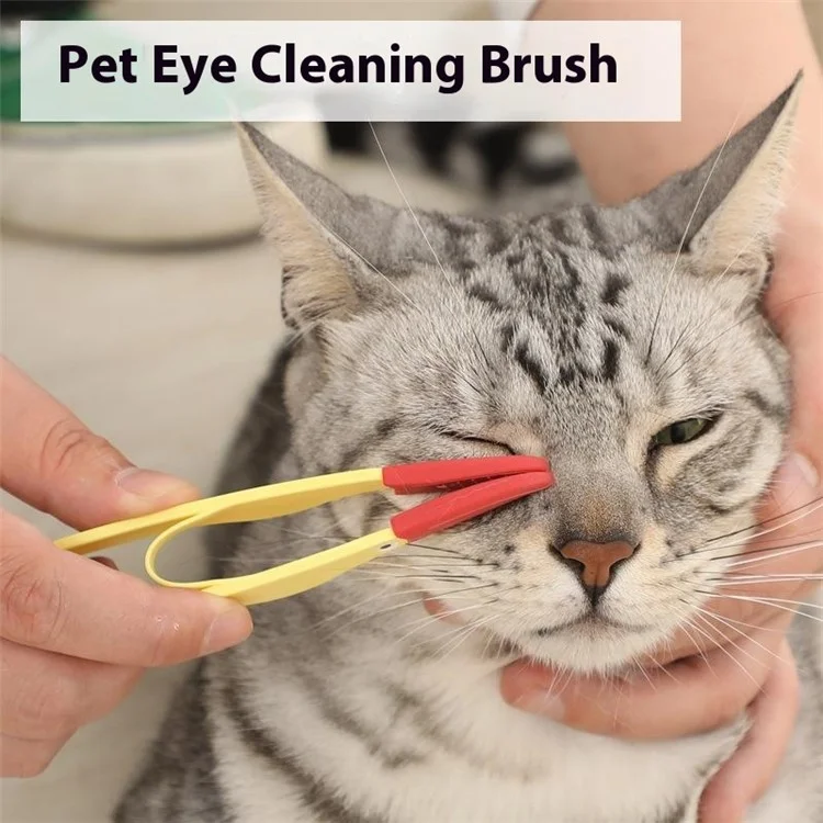 Soft Silicone Head Tear Stain Removal Comb for Cats Dogs Eye Discharge Cleaning Pet Eye Care Tool - Blue