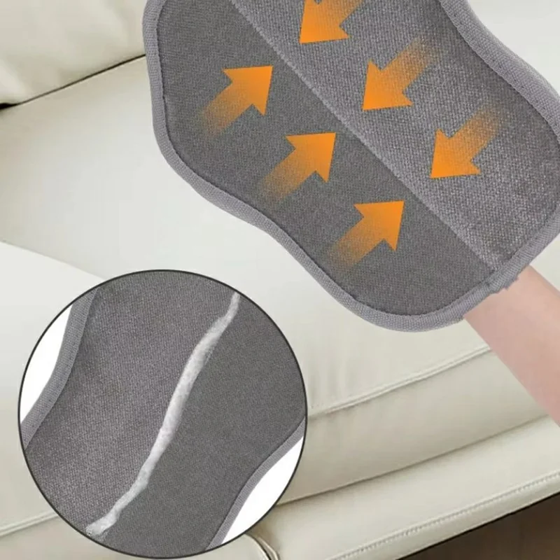 1Pc Pet Hair Remover Glove for Dogs Gift and Cats Grooming Tool Electrostatic Deshedding Brush - Grey