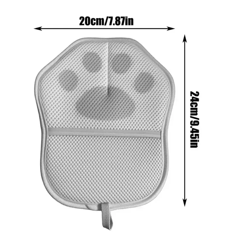 1Pc Pet Hair Remover Glove for Dogs Gift and Cats Grooming Tool Electrostatic Deshedding Brush - Grey