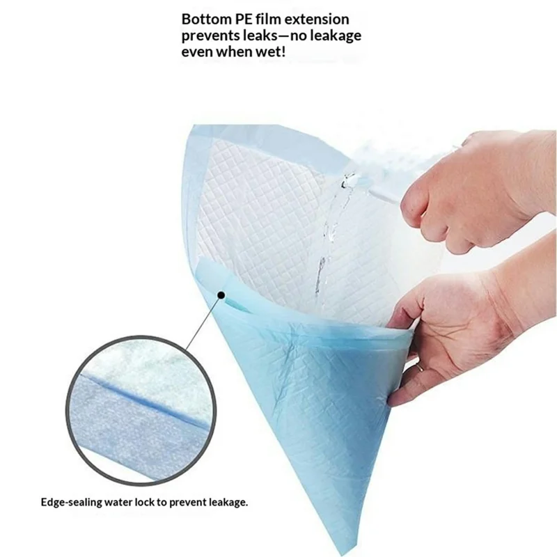 40 Stück Größe L Starke Absorption Hunde-Trainingspads Auslaufsicher Einweg-Urinpads für Hunde Katzen, 60 x 60 cm