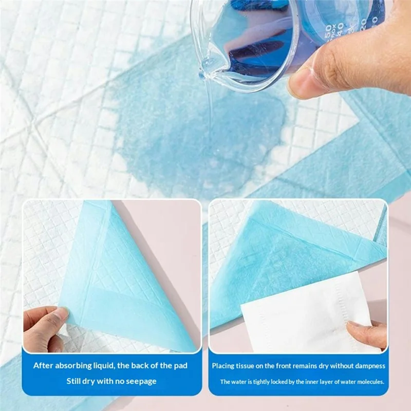 40 Stück Größe L Starke Absorption Hunde-Trainingspads Auslaufsicher Einweg-Urinpads für Hunde Katzen, 60 x 60 cm