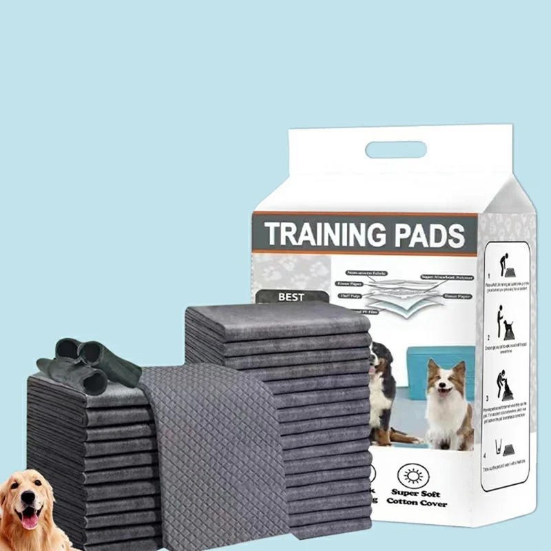 20 Stück Größe XL Haustier-Trainingsunterlagen Bambuskohle-Geruchsbindung Einweg-Hunde-Toilettenunterlagen, 60 x 90 cm