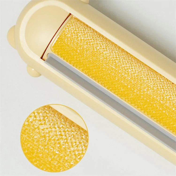 AIWO Static Adsorption Clothes Sheet Hair Lint Removal Tool Pet Hair Lint Remove Brush - Yellow