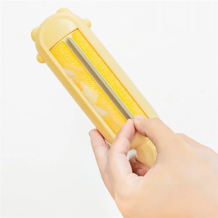 AIWO Static Adsorption Clothes Sheet Hair Lint Removal Tool Pet Hair Lint Remove Brush - Yellow