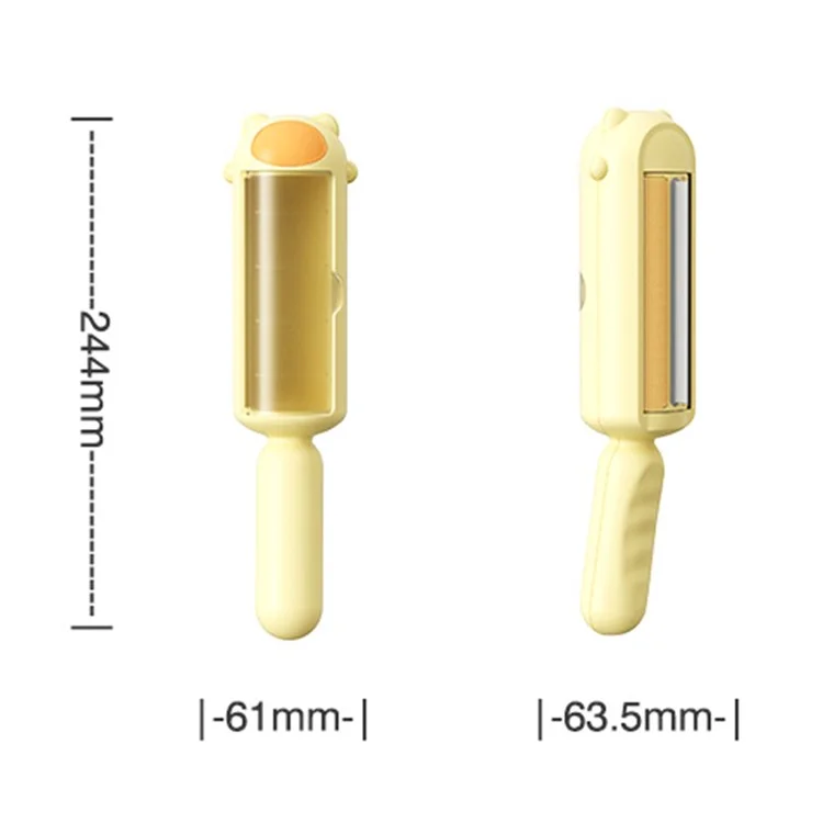 AIWO Static Adsorption Clothes Sheet Hair Lint Removal Tool Pet Hair Lint Remove Brush - Yellow