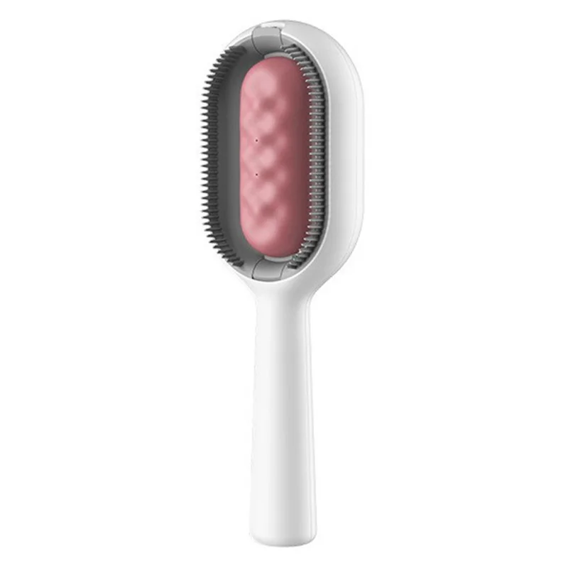 Pet Essential Oil Comb Grooming Brush Comb for Dogs and Cats Massage Removes Loose Fur - Pink / For Long Fur