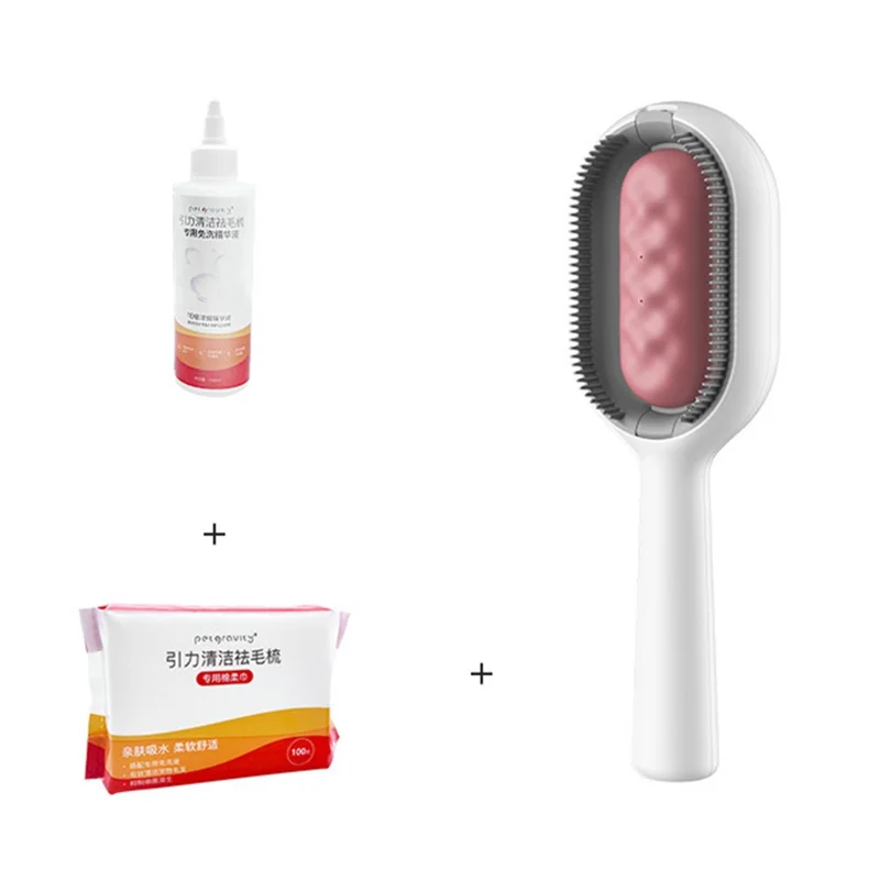 Pet Essential Oil Comb Grooming Brush Comb for Dogs and Cats Massage Removes Loose Fur - Blue / For Long Fur