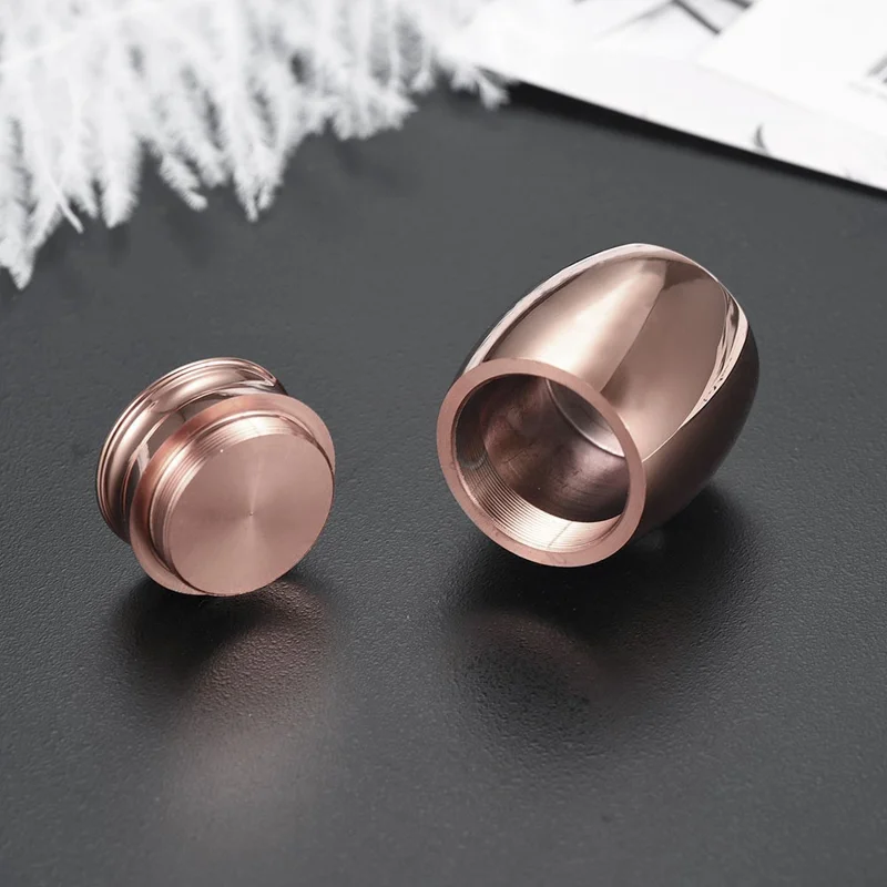 Mini Alloy Cremation Urns Funeral Burial Keepsake Box for Pet Dog Cat Human Remains Ashes - Gold