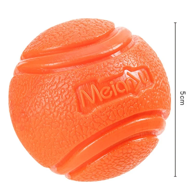 MEIANJU 5cm Pet Resistente Resistente TPR Touncing Cane Giochio Interrattivo - Arancia