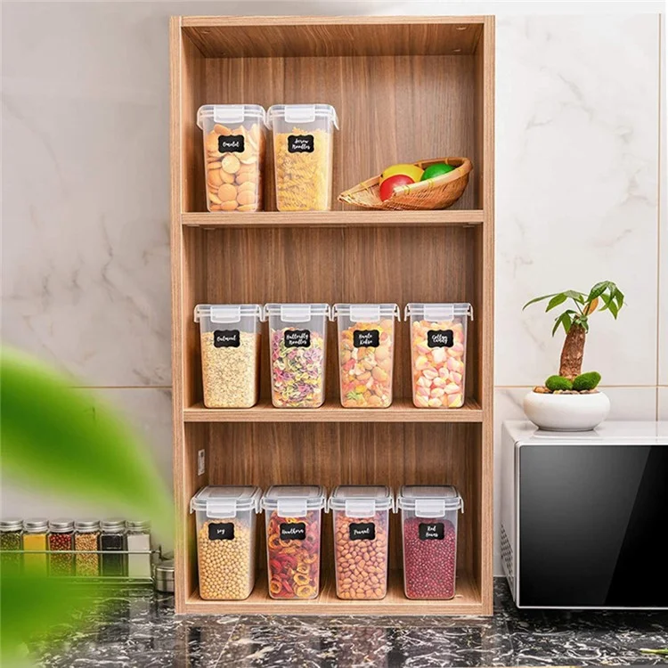 24Pcs / Set Kitchen Sealed Jar Grain Storage Box Refrigerated Odor-Free Transparent PP Fresh-Keeping Box (BPA Free, FDA Certified)