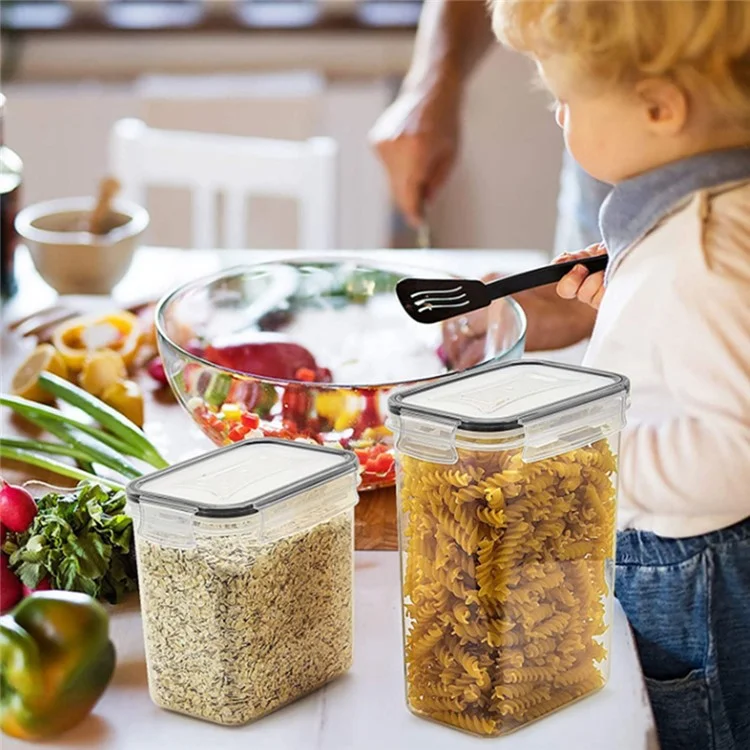 24Pcs / Set Kitchen Sealed Jar Grain Storage Box Refrigerated Odor-Free Transparent PP Fresh-Keeping Box (BPA Free, FDA Certified)