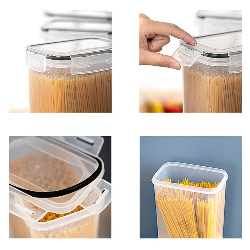 16pcs / Set Kitchen Scellé Boîte de Rangement Des Grains de Jar Scellé Boîte à la Tenue de Gardien de Main-d'œuvre (BPA Free, FDA Certified)