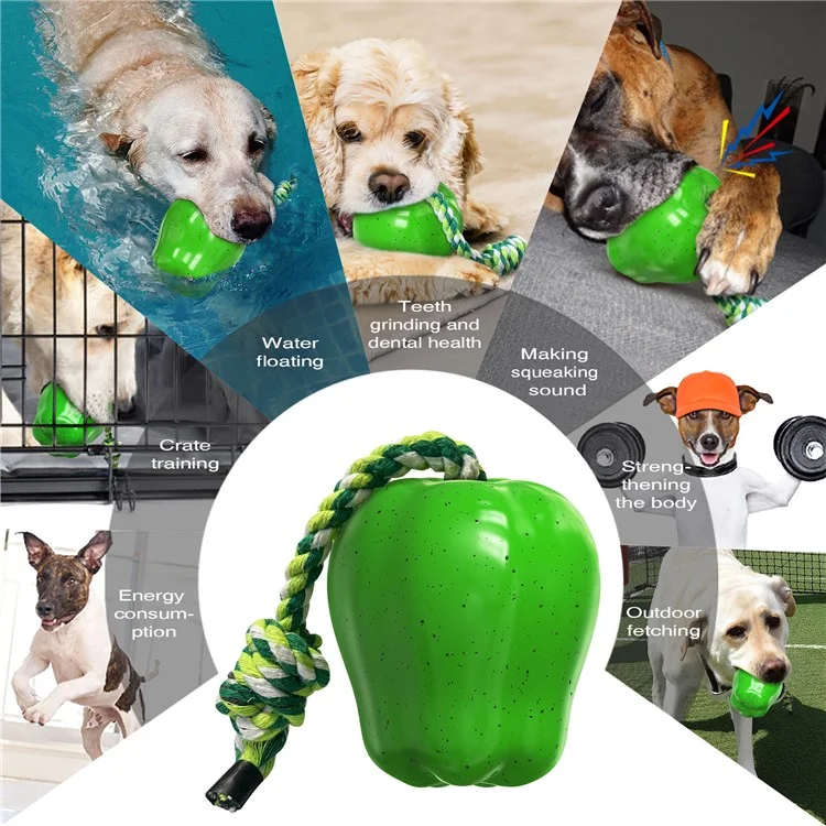 PG-01 TPR Dog Scifleggine da Masticare Giocattolo Per Animali Domestici (BPA Free, CPC / FDA / Rohs Certificato) - Verde