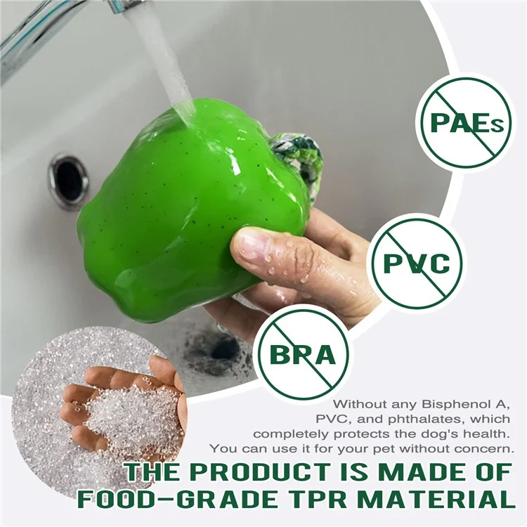 PG-01 TPR Dog Scifleggine da Masticare Giocattolo Per Animali Domestici (BPA Free, CPC / FDA / Rohs Certificato) - Verde