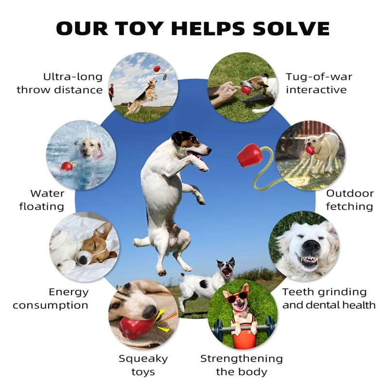 HWPG-01 Dog Fetch Catch Throw Toy Apple Fruit Pet TPR Toy (BPA Free, CPC / FDA / RoHS Certified) - Green