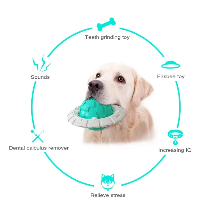 WXQ-02 Dog Interativo Privente Volo Voisto Chewing Sheaky Troy (BPA Free, CPC / FDA / Certificado Rohs) - Lago Blue