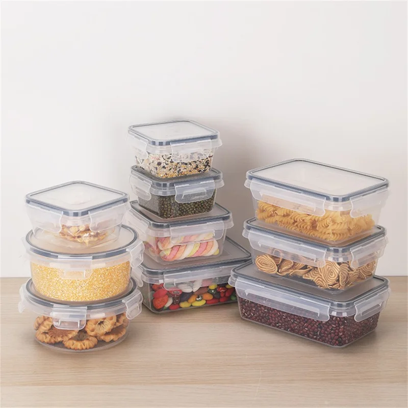 16pcs / Réglez Les Contenants de Rangement Alimentaire Hermétiques Armoires de Cuisine pp Pots Avec Couvercle (sans Bpa, FDA / LFGB / Certifié Fcm)