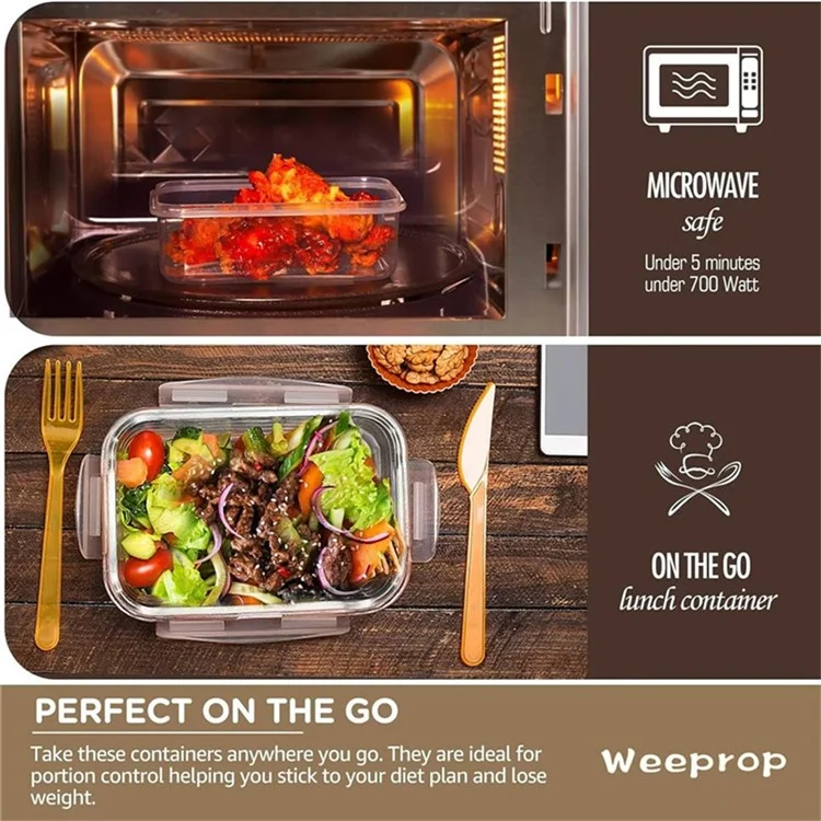 Conjunto de 24 Pcs de Recipientes de Armazenamento de Alimentos para Cozinha com Tampa Hermética (Certificado BPA-Free, FDA / LFGB / FCM)