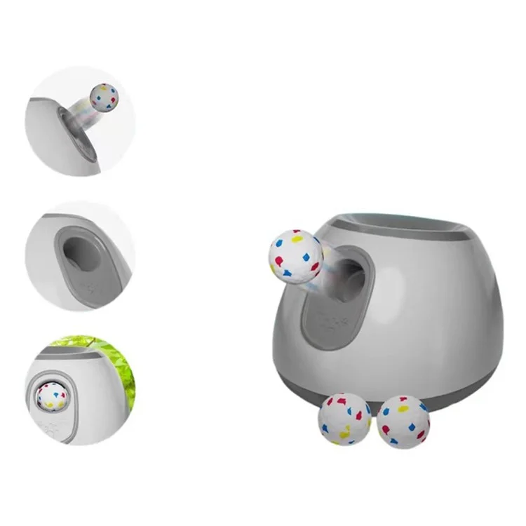 Automatischer Haustierball-Werfer Hundespielzeug mit 3 einstellbaren Distanzeinstellungen - EU-Stecker / Orange
