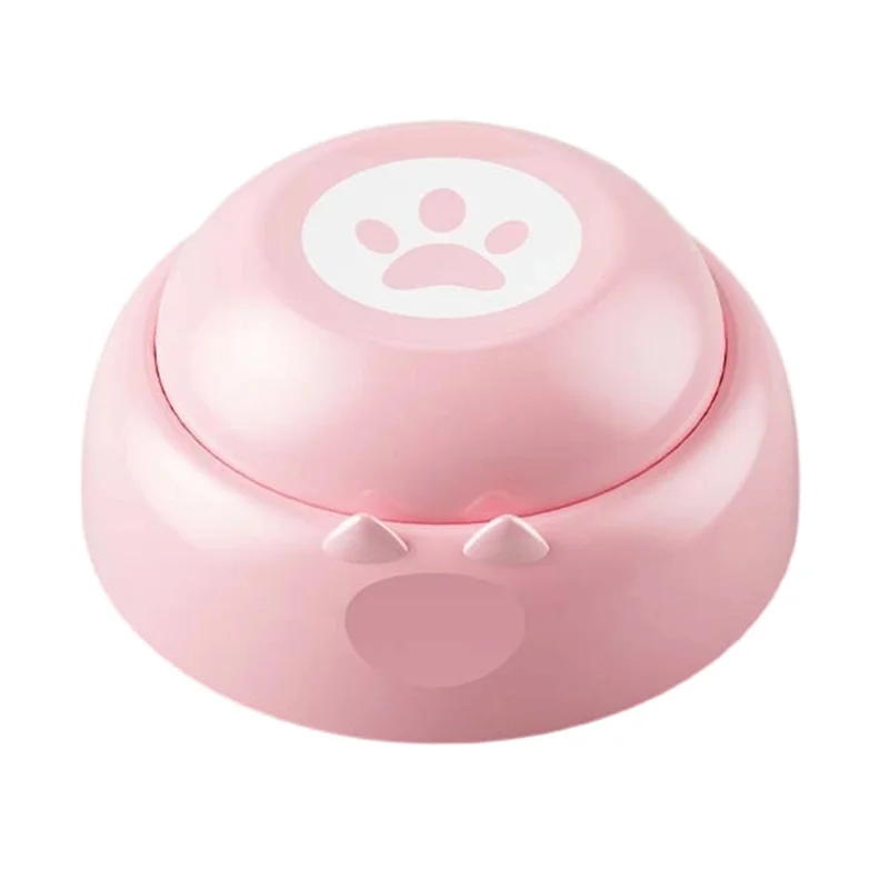 Pet Communication Sound Button Recordable Voice Trainer Gift for Interactive Training - Pink