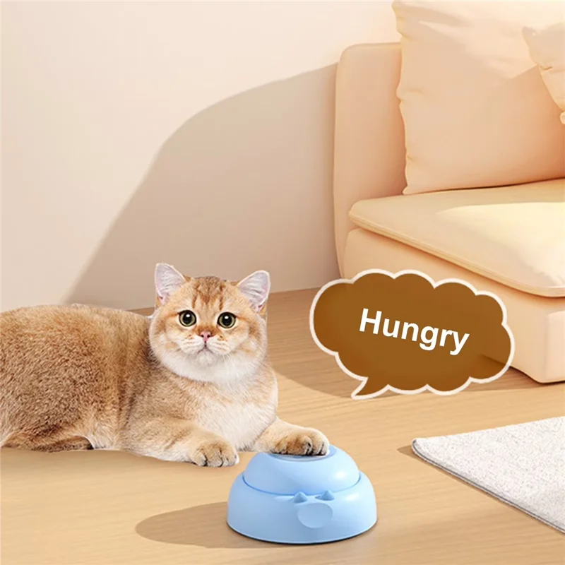 Pet Communication Sound Button Recordable Voice Trainer Gift for Interactive Training - Pink