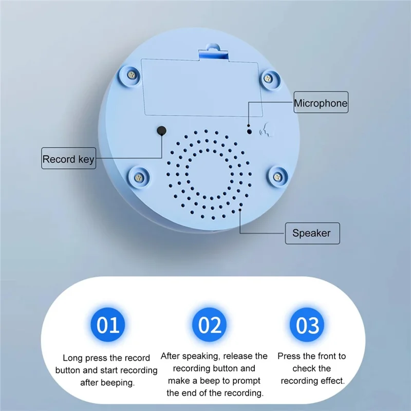 Pet Communication Sound Button Recordable Voice Trainer Gift for Interactive Training - Pink