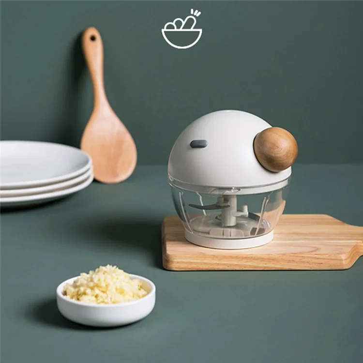 Prensa de Ajo Mincer Pepper Chile Vegetable Meat Grander Hand Tipo Chopper Chopper Portable Food Processor (sin Certificado de Fda, Sin Bpa) - Azul Oscuro