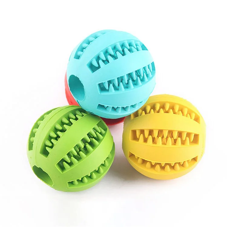 5 cm TPR Pet Quietsches Spielzeug Für Welpenhund-kauen-spielzeug-zähne-reinigungskugelwerkzeug Für Lebensmittelbehandlung (bpa-frei, Ohne Fda-zertifiziert), Größe: S - Rot