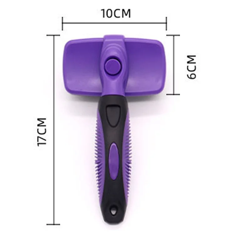 Escova de Remoção de Pelos de Cachorro e Gato, Tamanho P - Roxo