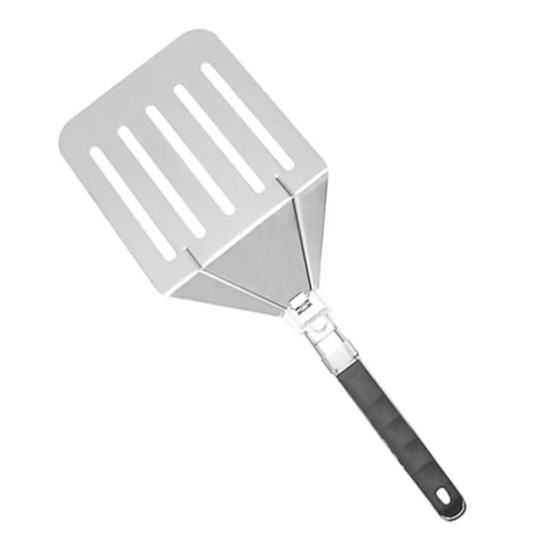 Foldable 430 Stainless Steel Pizza Cake Spatula Pizza Peel Slotted Spatula, Size M (BPA-Free, No FDA Certificate)