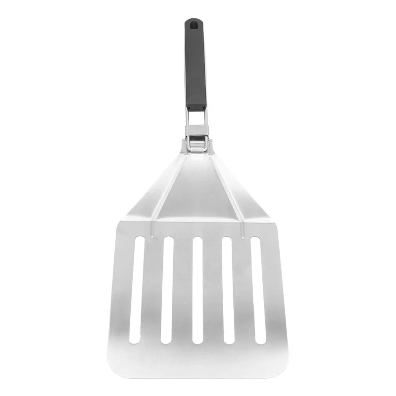 Foldable 430 Stainless Steel Pizza Cake Spatula Pizza Peel Slotted Spatula, Size M (BPA-Free, No FDA Certificate)