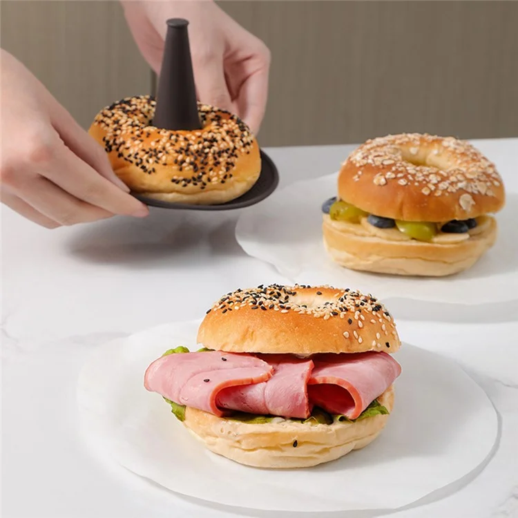 6Pcs Oven-Safe Silicone Baking Molds for Bread Donuts (BPA Free, No FDA)