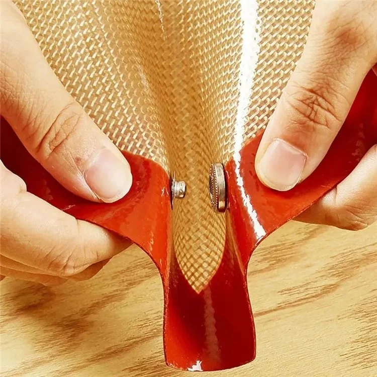 Tapis de cuisson en silicone de 42 x 29,5 cm avec petits boutons, antiadhésif et résistant à la chaleur (sans BPA, conforme FDA) - Rouge