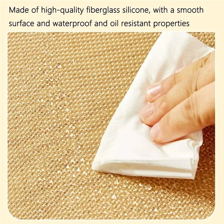 Tapis de cuisson en silicone de 42 x 29,5 cm avec petits boutons, antiadhésif et résistant à la chaleur (sans BPA, conforme FDA) - Rouge