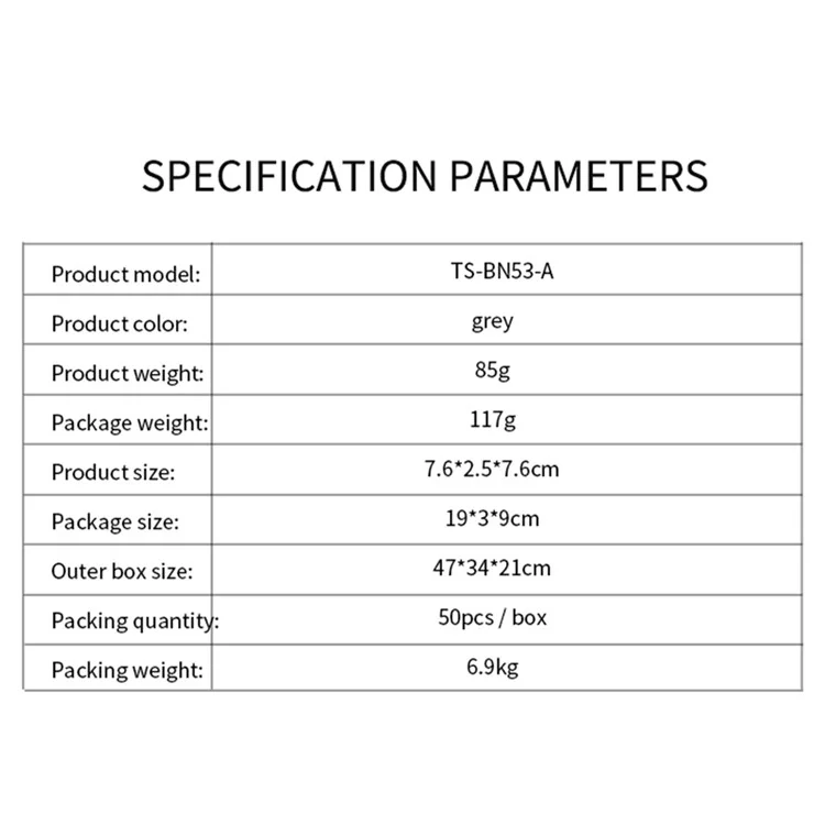 Termômetro Digital Sem Fio TS-BN53-A para Cozinha e Churrasco com Timer e Sonda de Temperatura