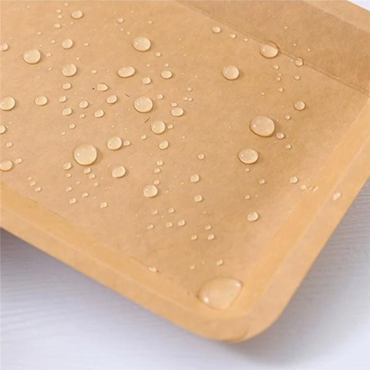 50Pcs 16.5x20.8cm Disposable Kraft Paper Food Trays Barbecue Picnic French Fries Rectangular Plates (BPA Free, FDA Certified)