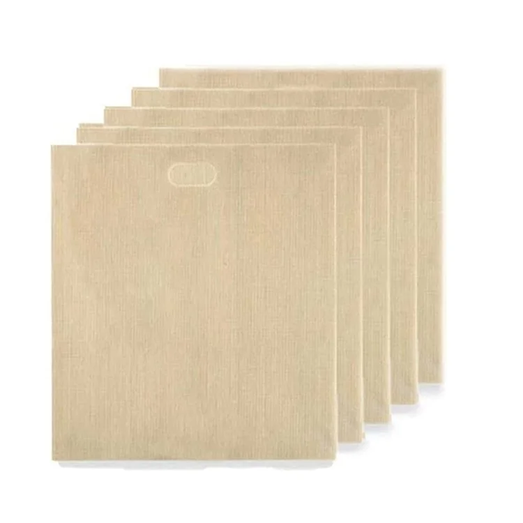10Pcs 16 x 18cm Reusable Non Stick PTFE Bread Bags for Microwave Oven Toaster (BPA Free, FDA Certified)