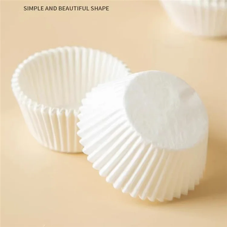 500Pcs Disposable Cake Paper Cups Baking Muffin Liners Food Grade Cupcake Wrapper, Size M (BPA Free, FDA Certified)