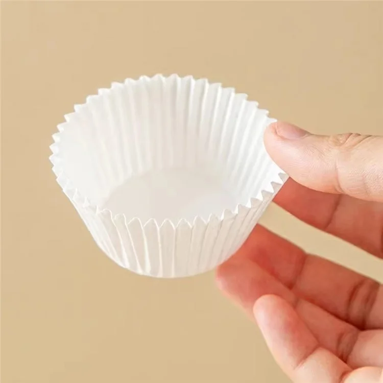 500Pcs Disposable Cake Paper Cups Baking Muffin Liners Food Grade Cupcake Wrapper, Size M (BPA Free, FDA Certified)