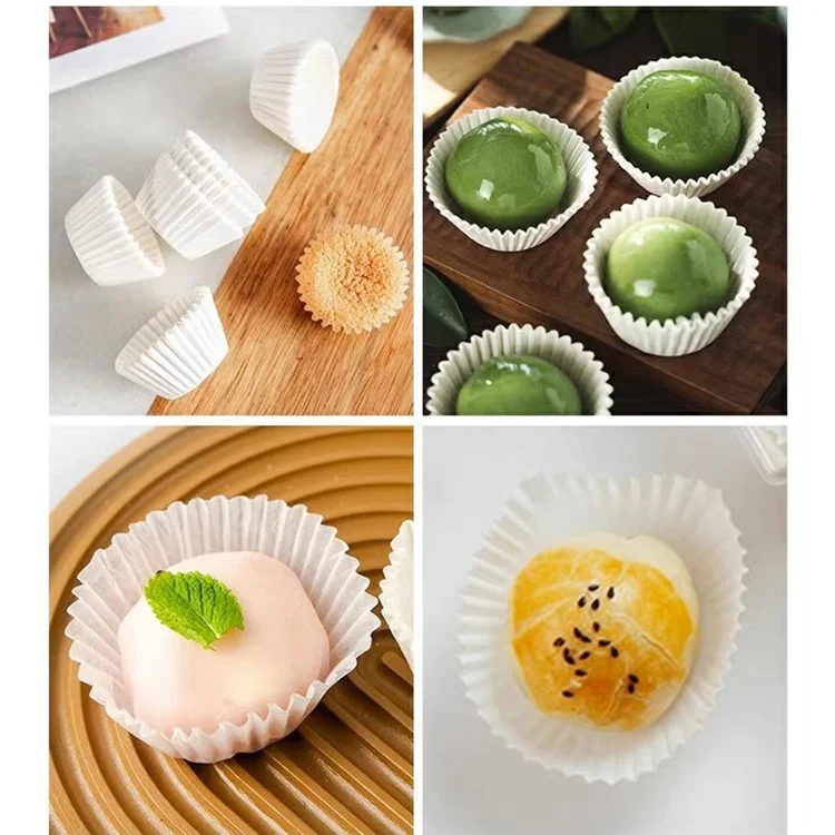 500Pcs Disposable Cake Paper Cups Baking Muffin Liners Food Grade Cupcake Wrapper, Size M (BPA Free, FDA Certified)