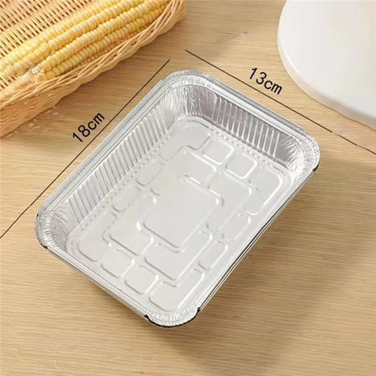 50 Barquettes en aluminium pour friteuse à air 700ml - Plateaux de cuisson jetables résistants à la chaleur (Sans BPA, Certifié FDA)