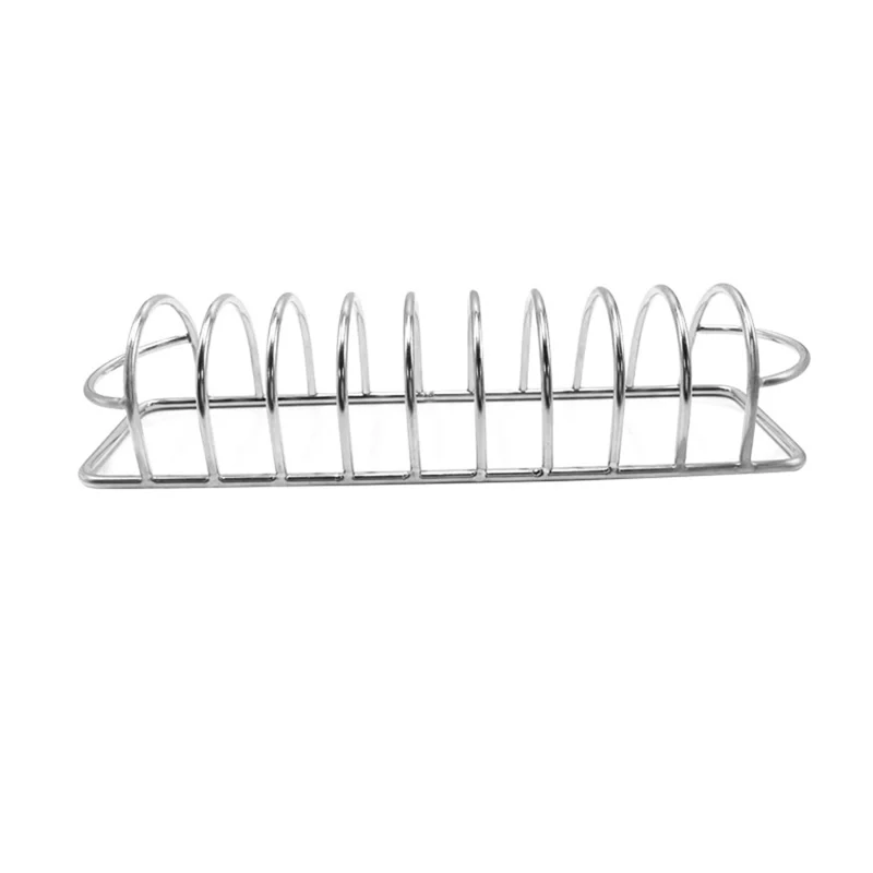 Support de Côtes en Acier Inoxydable pour Barbecue Extérieur - Support de Cuisson pour Viande de Grill (Sans BPA, Non FDA)