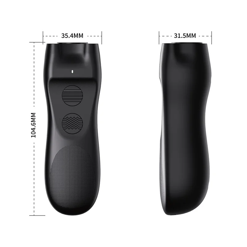 P23 Mini Ultrasonic Anti Barking Device for Dogs Gift Portable Bark Control Dog Training Deterrent - Black