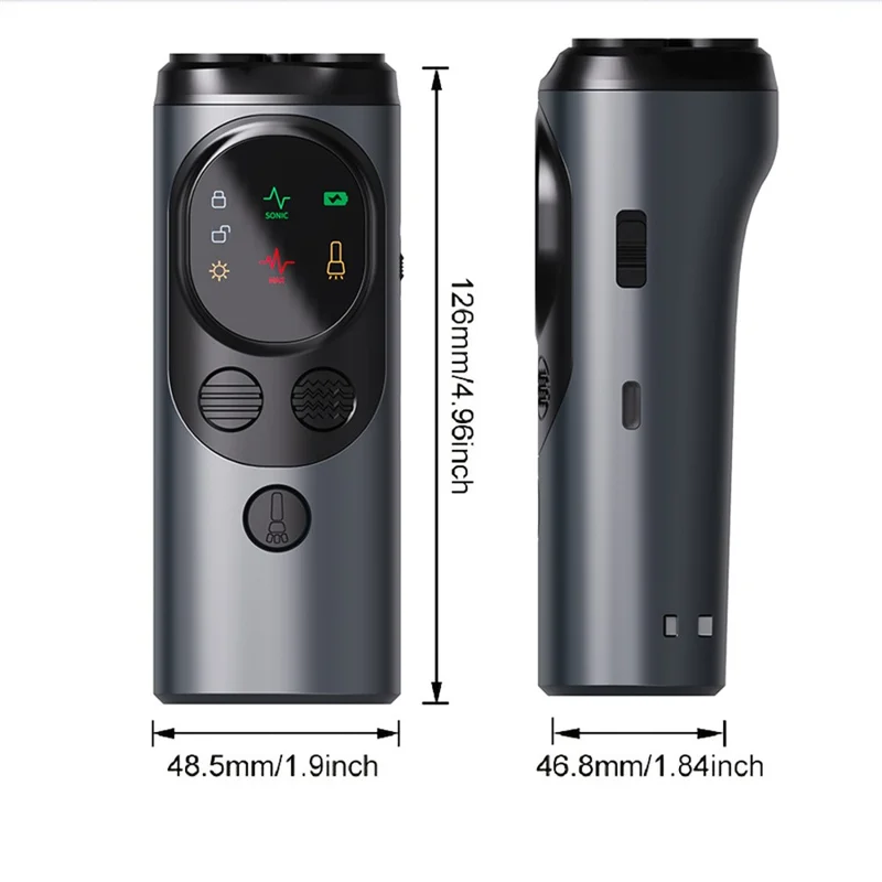 P10 Mini ultradźwiękowy odstraszacz psów przenośny urządzenie do kontroli szczekania trening prezent z latarką