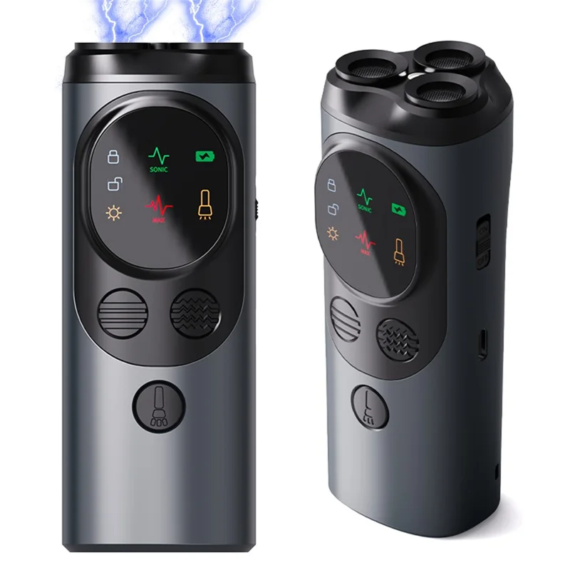 P10 Mini ultradźwiękowy odstraszacz psów przenośny urządzenie do kontroli szczekania trening prezent z latarką