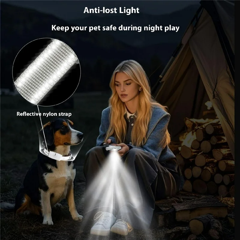 789 Rechargeable Dog Training Collar Gift Electric Shock Vibration Anti Bark Pet Collar with Sound and Light, 1 Remote + 2 Receiver