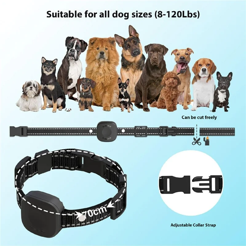 D31W Wireless Electric Pet Fence Training Collar Electric Shock Waterproof Rechargeable Anti Bark Device Gift for Dogs